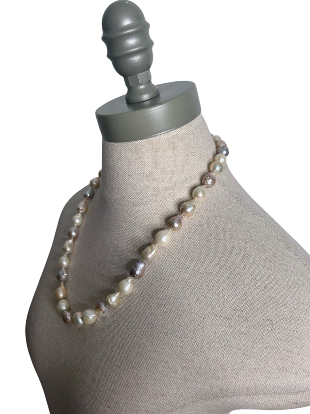 Lucas Lameth LUC 925 CN Sterling Silver
Baroque Pearl Chunky Women’s Necklace - Picture 5 of 8
